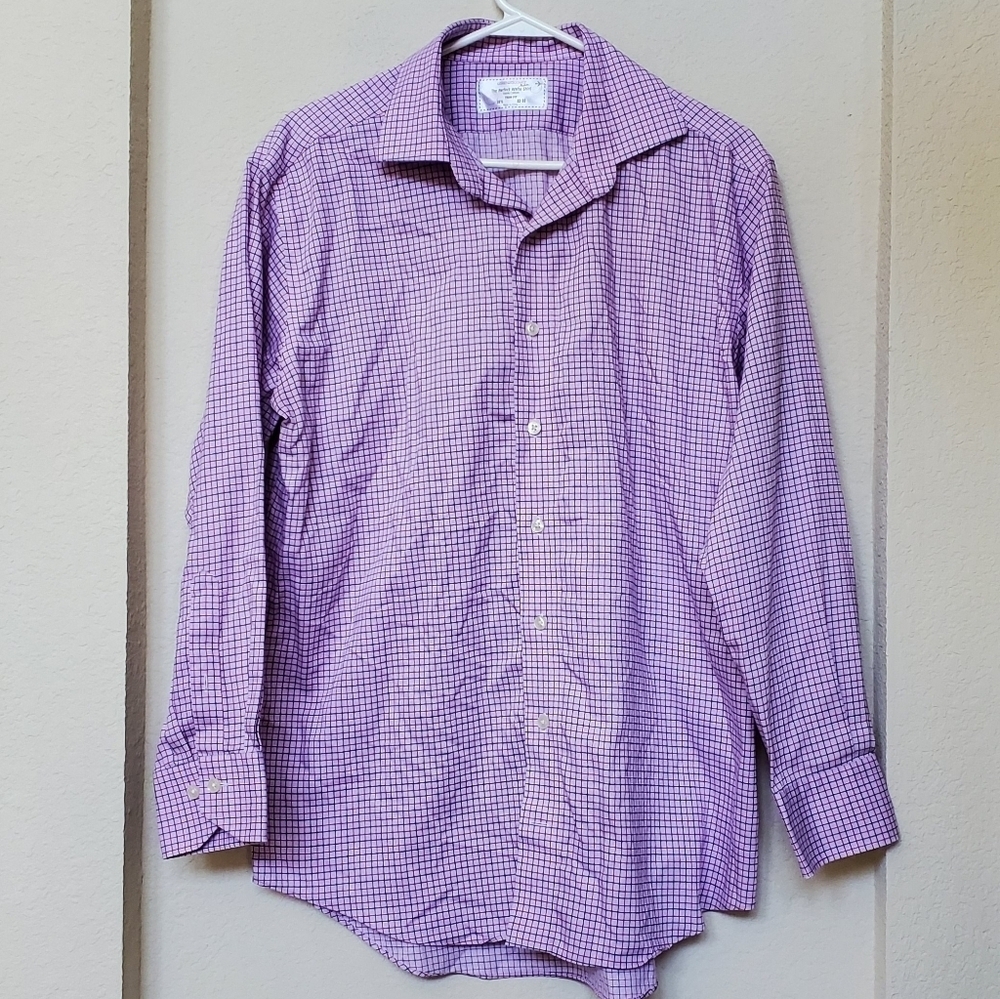 Lorenzo Uomo Men's Dress Shirt. Size 16 1/2 32-33